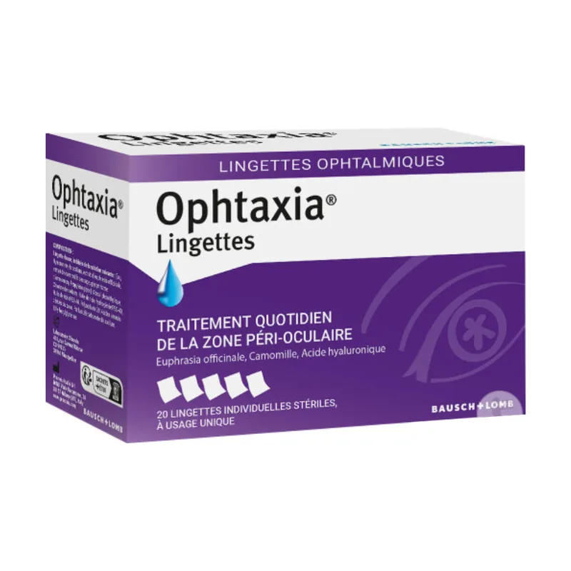 Ophtaxia Wipes - Daily Treatment of the Periocular Area x20