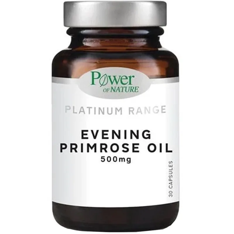 Power Health Platinum Range Evening Primrose Oil 500mg Συμπλήρωμα Διατροφής με 'Έλαιο Νυχτολούλουδου Κατά των Συμπτωμάτων της Εμμηνόπαυσης 30caps