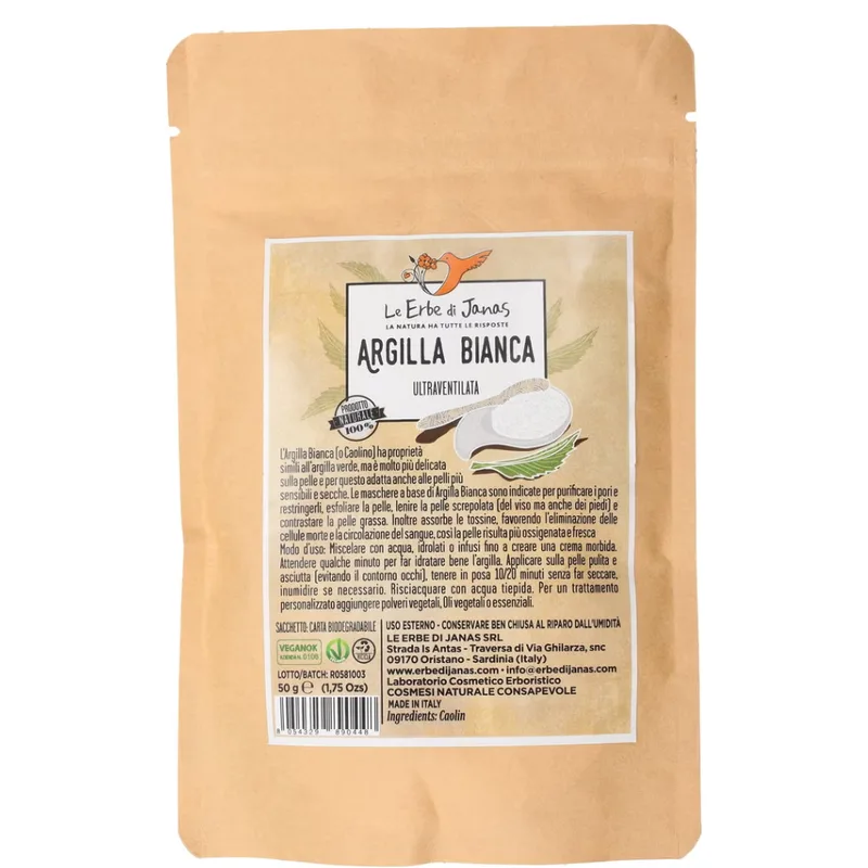 Le erbe di janas White Clay, 50 g