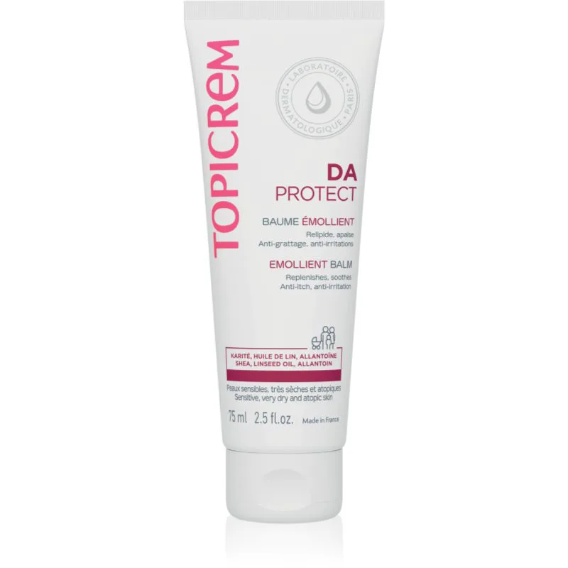 Topicrem AD Emollient Balm περιποιητικό βάλσαμο σώματος για πολύ ξηρό ευαίσθητο και ατοπικό δέρμα 75 ml