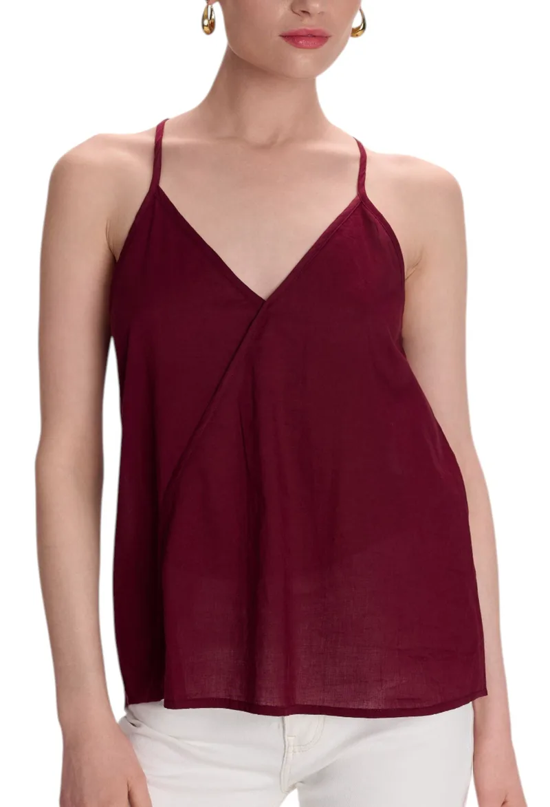 Top Ale Αμάνικο 8921223-BURGUNDY Γυναικείο
