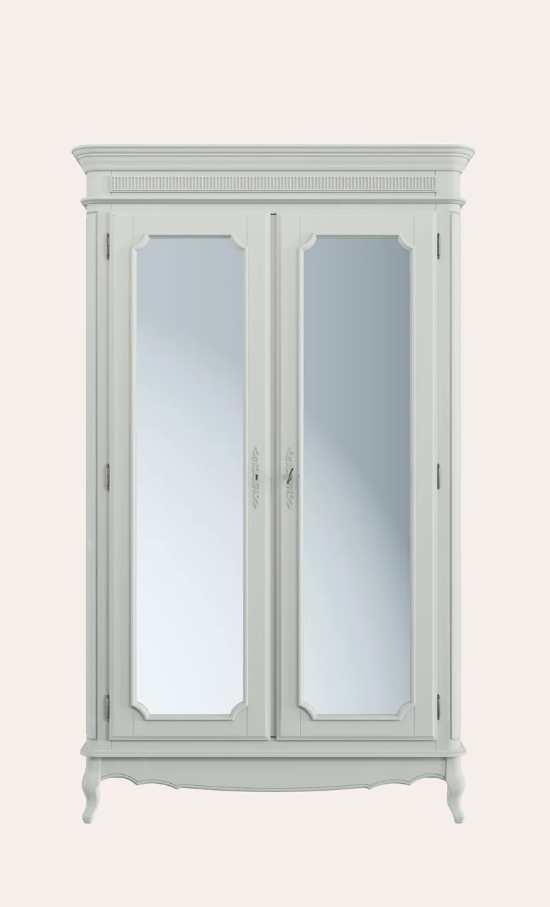 Ντουλάπα με Καθρέπτη Provencale Dove Grey