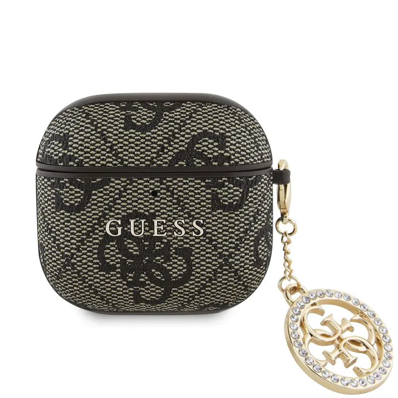 Θήκη Guess 4G Strass Charm Brown AirPods 4