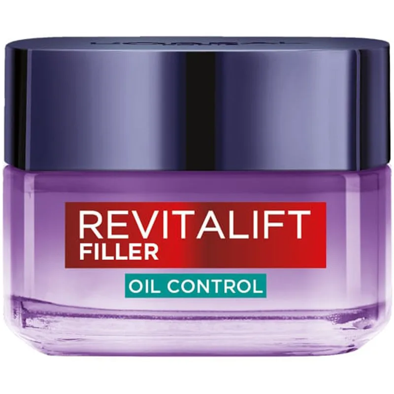 L'Oreal Paris Revitalift Filler 8H Oil Control Hyaluronic Gel-Cream Κρέμα Αναπλήρωσης Όγκου & Ελέγχου Λιπαρότητας σε Μικτές Επιδερμίδες 50ml