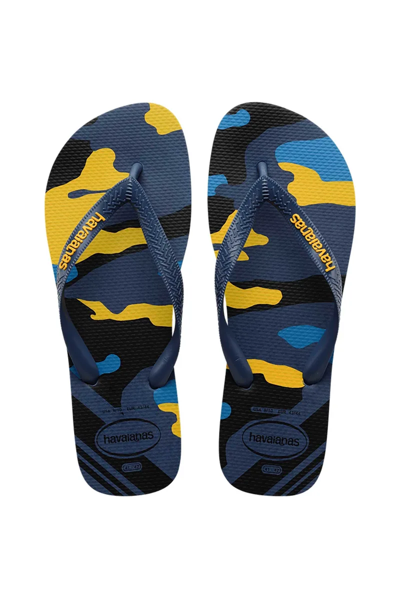 Havaianas ανδρικές σαγιονάρες με military pattern "Camo" - 4141398 Μπλε Σκούρο