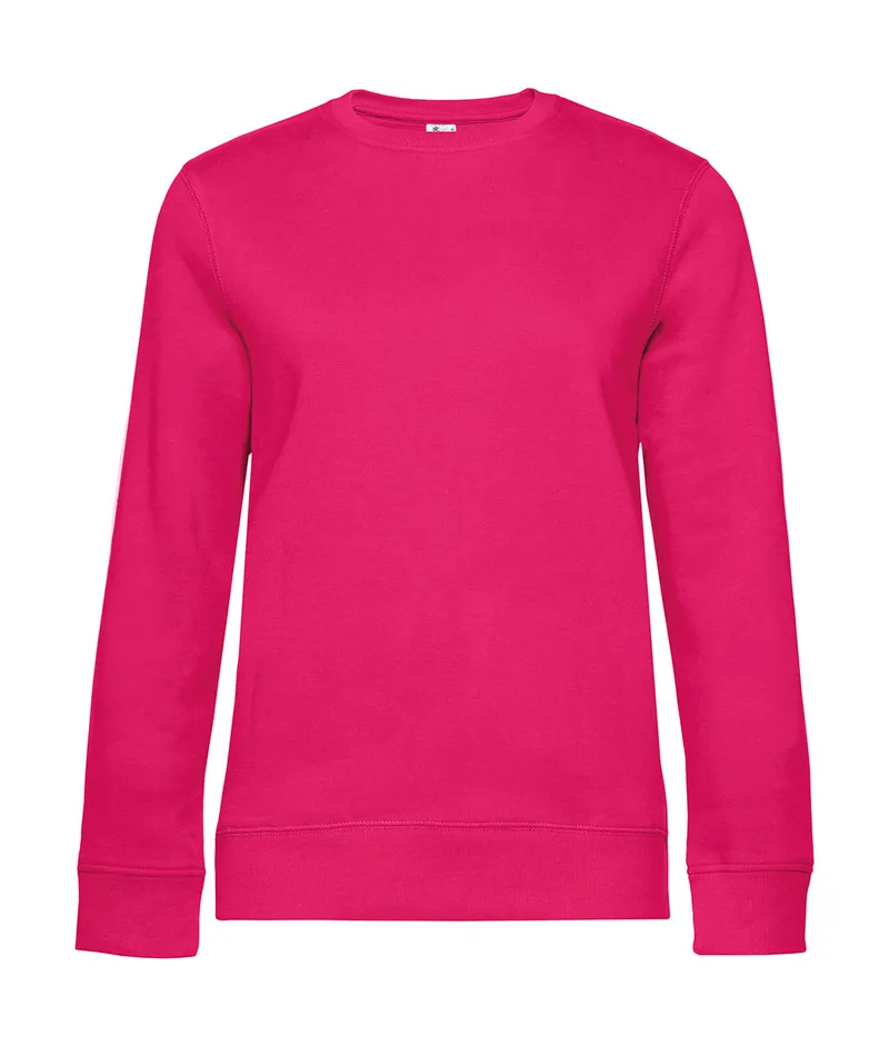 Γυναικείο Φούτερ WW01Q B & C Queen Crewneck Magenta Ροζ