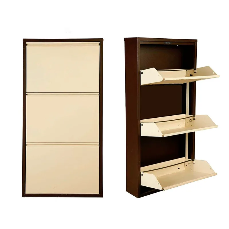 Παπουτσοθήκη Torino 3 - Brown, Cream 206Frg1103 (50x104x15 cm)