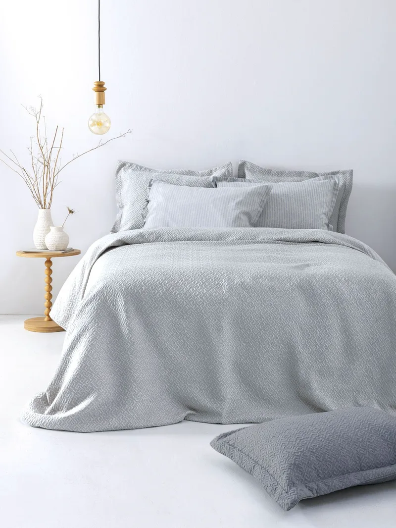 Κουβέρτα Μονή Palamaiki Zoe Silver 170x260