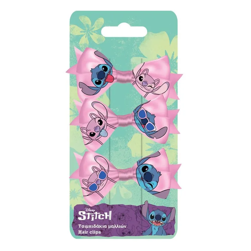 Τσιμπιδάκια Μαλλιών Σετ 3Τεμ Stitch