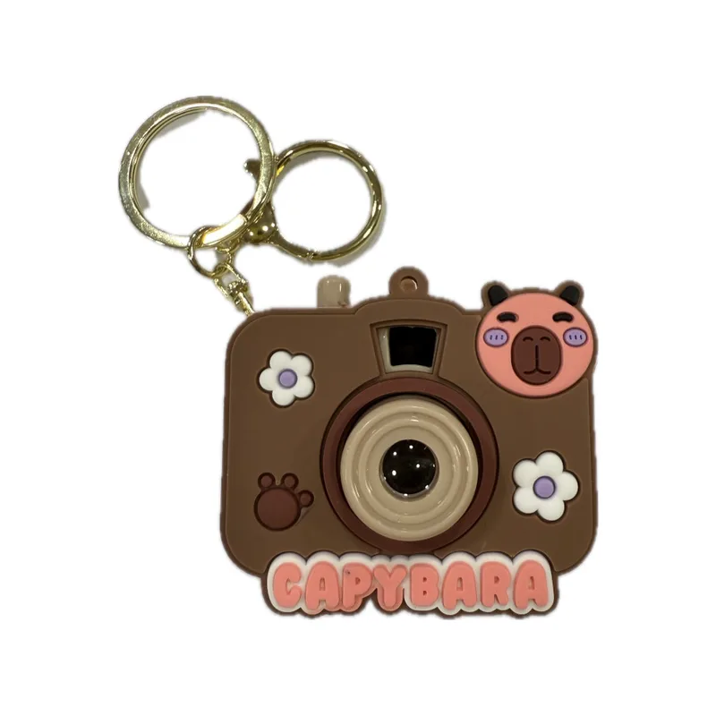 Μπρελόκ Capybara view master & Προβολέας με Φως Καφέ