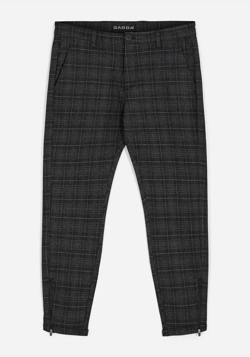 GABBA Pisa Παντελόνι της σειράς Folle - 10188 073 Black Check
