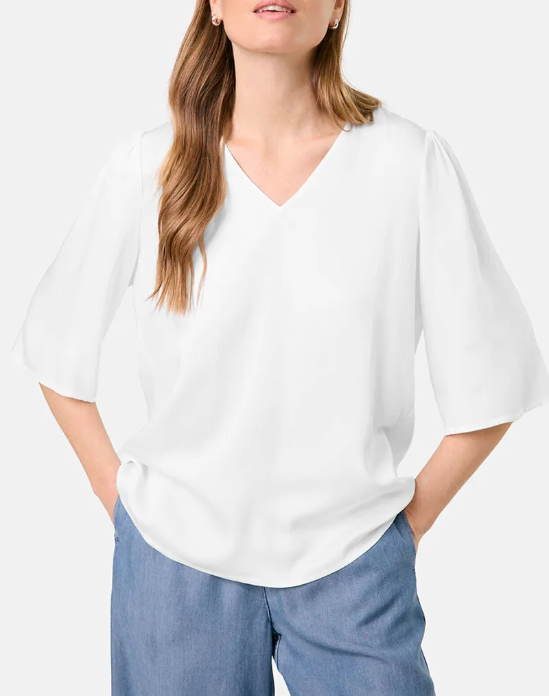 TAIFUN BLOUSE 1/2 SLEEVE 760320-11142-09700 OffWhite
