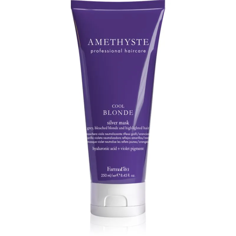 FarmaVita Amethyste Cool Blonde ενυδατική μάσκα για ψυχρές ξανθές απόχρωσης 250 ml