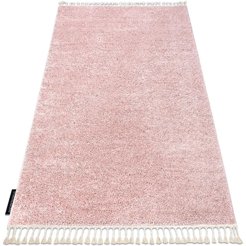 Χαλιά Rugsx Χαλί BERBER 9000 ροζ Φράντζα ΒερΠ160x220 cm