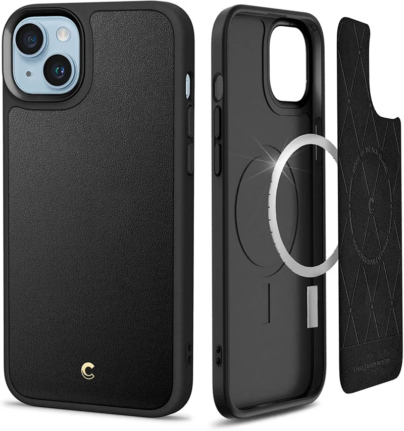 Spigen Cyrill Kajuk Mag Θήκη MagSafe με Λουράκι Χειρός - Apple iPhone 15 Plus / 14 Plus - Black (ACS04946)
