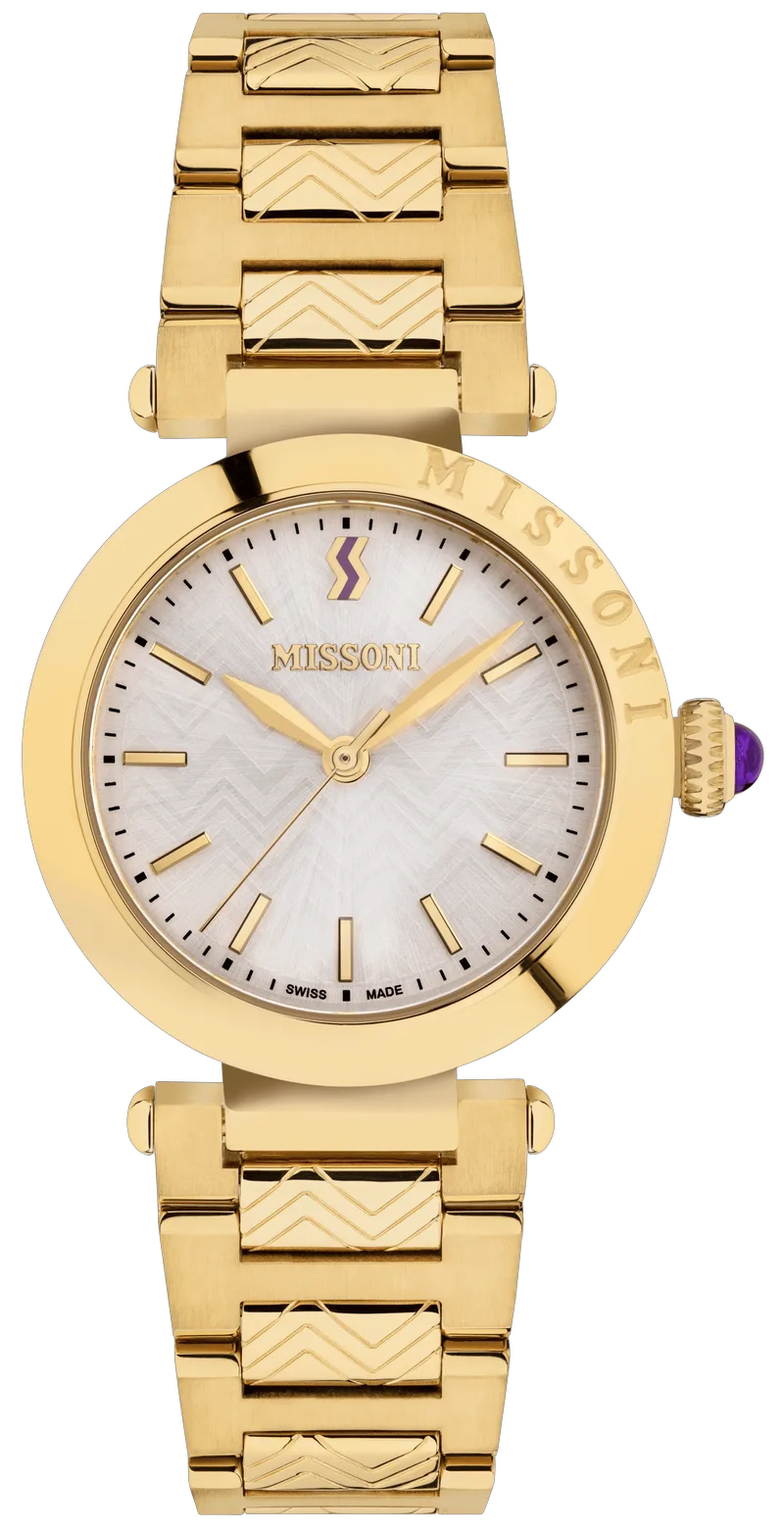 MISSONI Atelier Swiss Made - MW2X00623 Χρυσό case with Stainless Steel Bracelet