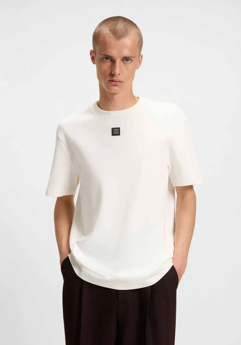 HUGO Κοντομάνικη T-shirt της σειράς Dalile - 50505201 103 Natural