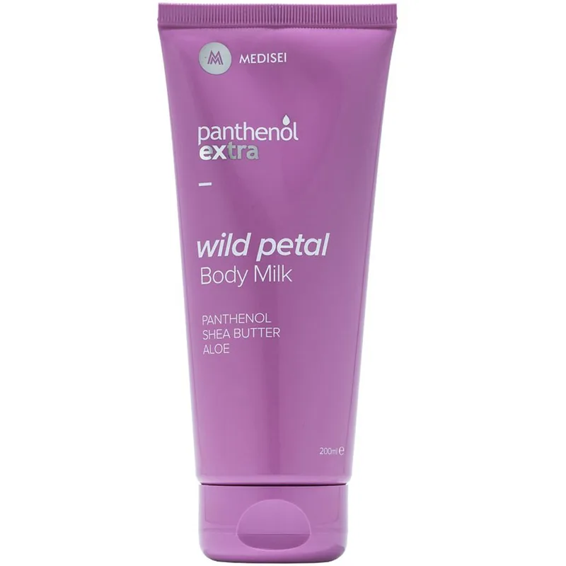 Panthenol Extra Wild Petal Body Milk Ενυδατικό Γαλάκτωμα Σώματος με Πανθενόλη, Βουτυρό Καριτέ & Αλόη 200ml