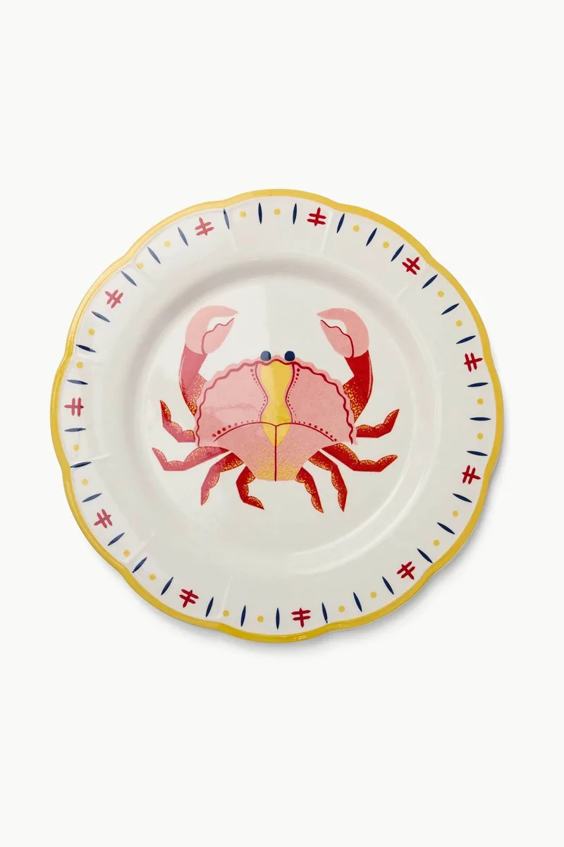 Coincasa κεραμική πιατέλα 36 cm "Voyage" - 006813601 Πολύχρωμο