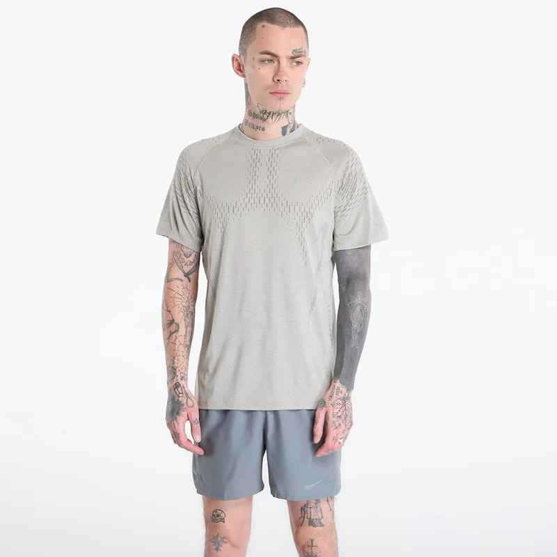 T-shirt Nike Stride Plus Men's Dri-FIT ADV Short-Sleeve Running Top Spruce Fog/ Light Army/ Reflective Silv S