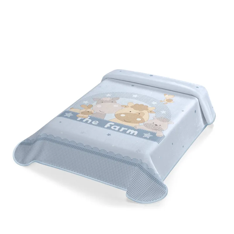 Κουβερτα Ισπανιας Κουνιας 110X140 Belpla Ster 664 Blue