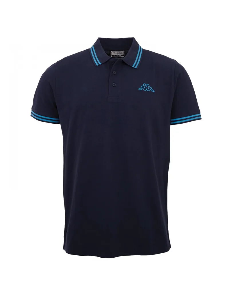 Kappa Ανδρική Μπλούζα Polo Κοντομάνικη Navy Μπλε 709361-19-4024