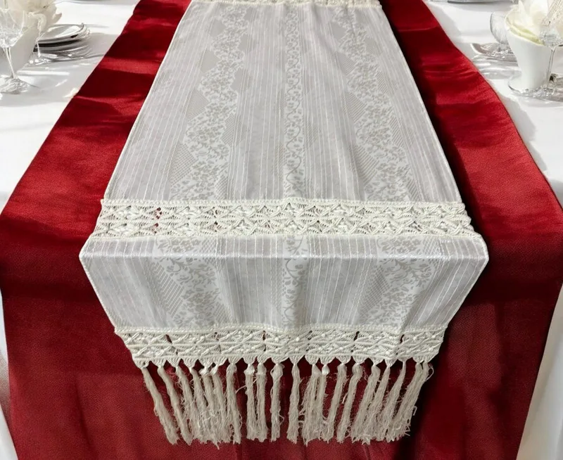 ΤΡΑΒΕΡΣΑ ΜΑΚΡΑΜΕ ΕΚΡΟΥ ΔΙΠΛΟ VIVRE 50x200 LINEAHOME