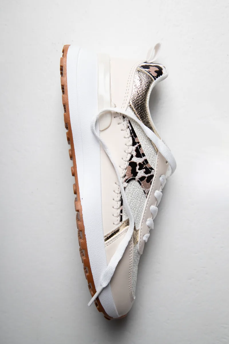 Sneakers σε Συνδυασμό Χρωμάτων & Υλικών - Animal Print