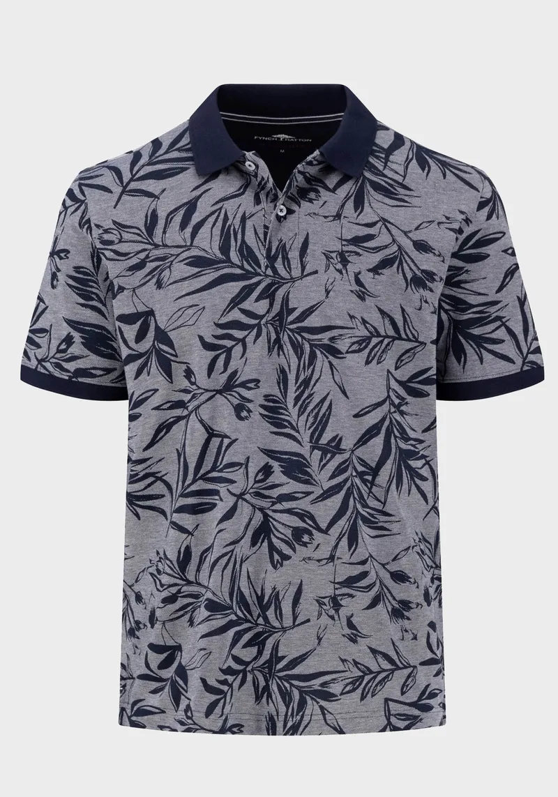 Fynch Hatton Polo Μπλούζα της σειράς Botanical - 1503 1911 685 Navy