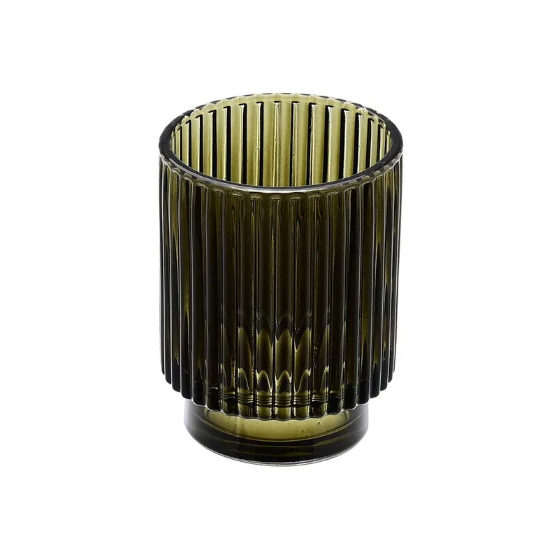 Ποτηροθήκη Μπάνιου (Φ7x10) Estia Bamboo Essentials Olive 02-14889
