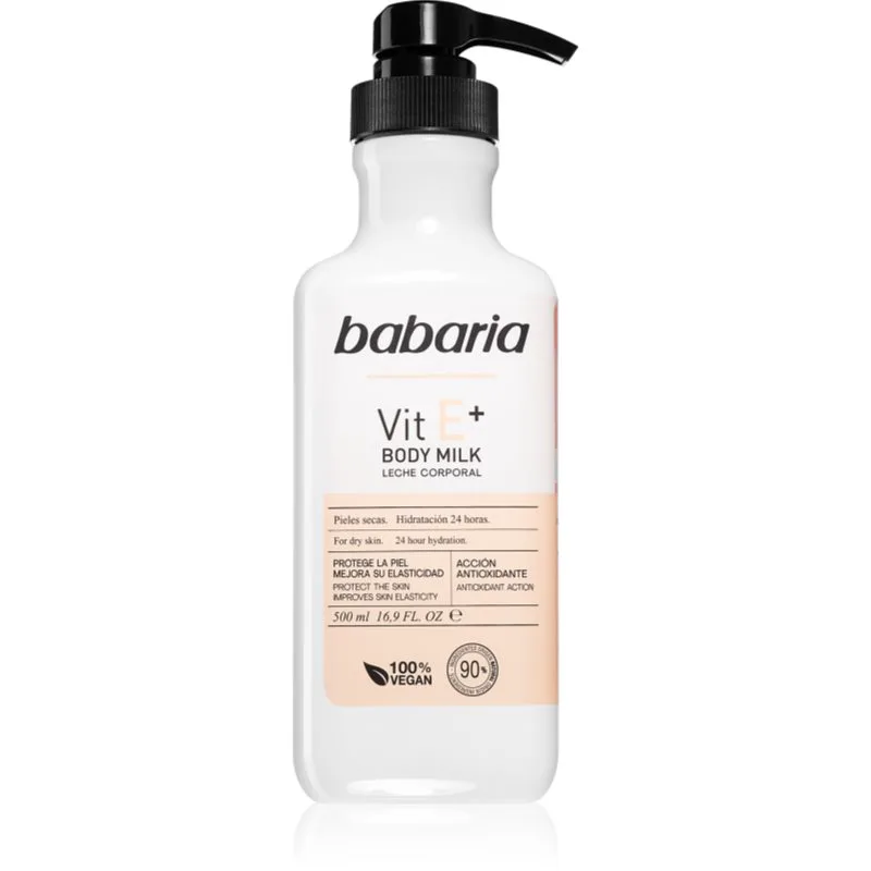 Babaria Vitamin E ενυδατικό γαλάκτωμα σώματος για ξηρό δέρμα 500 ml