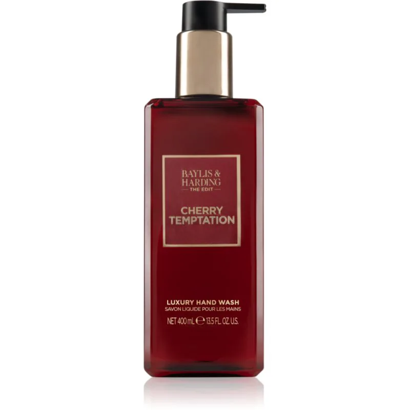 Baylis & Harding The Edit Cherry Temptation πολυτελές ρευστό σαπούνι Cherry, Jasmine & Sandalwood 400 ml