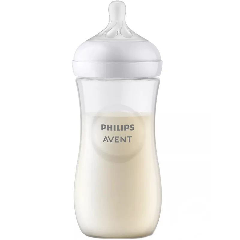Philips Avent Natural Response Bottle 6m+ Μπιμπερό Πολυπροπυλενίου με Θηλή Σιλικόνης Ροής 4 Οπών 330ml, Κωδ SCY906/01