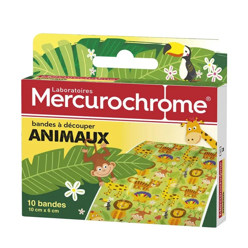Mercurochrome Cutting strips Animals x10