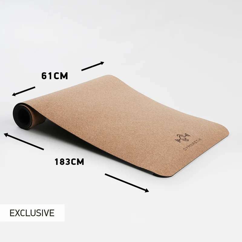GYMNASTIK Yoga Στρώμα από Φελλό 183 x 61 x 0.4 cm (9000091589_56042)