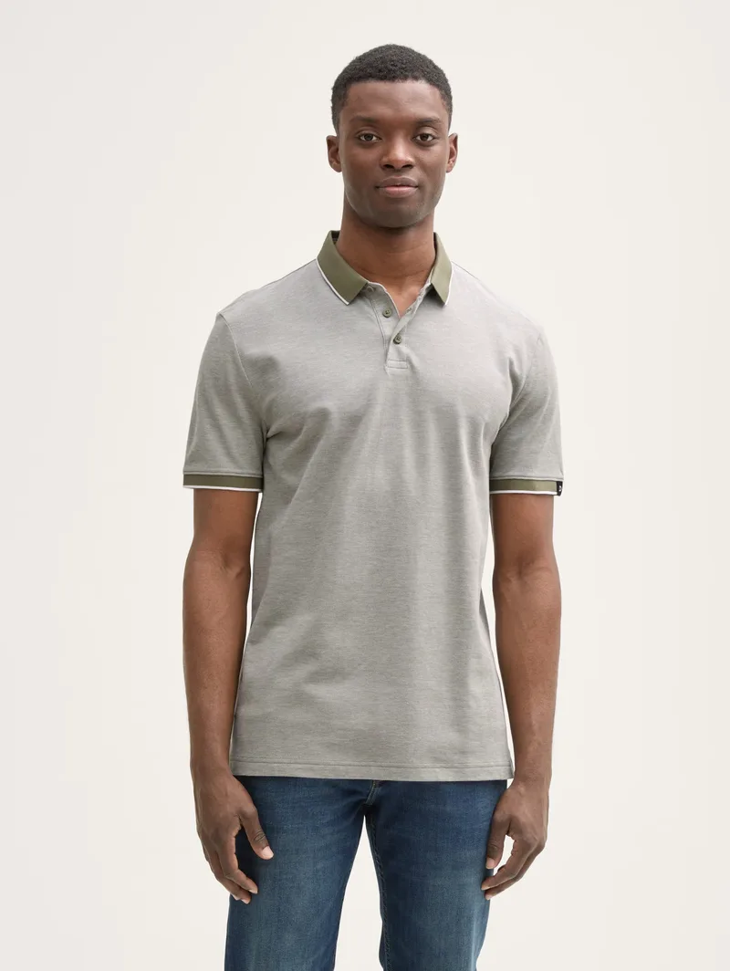 Tom Tailor Ανδρική Μπλούζα Polo Κοντομάνικη 1045586-37572 Πράσινο