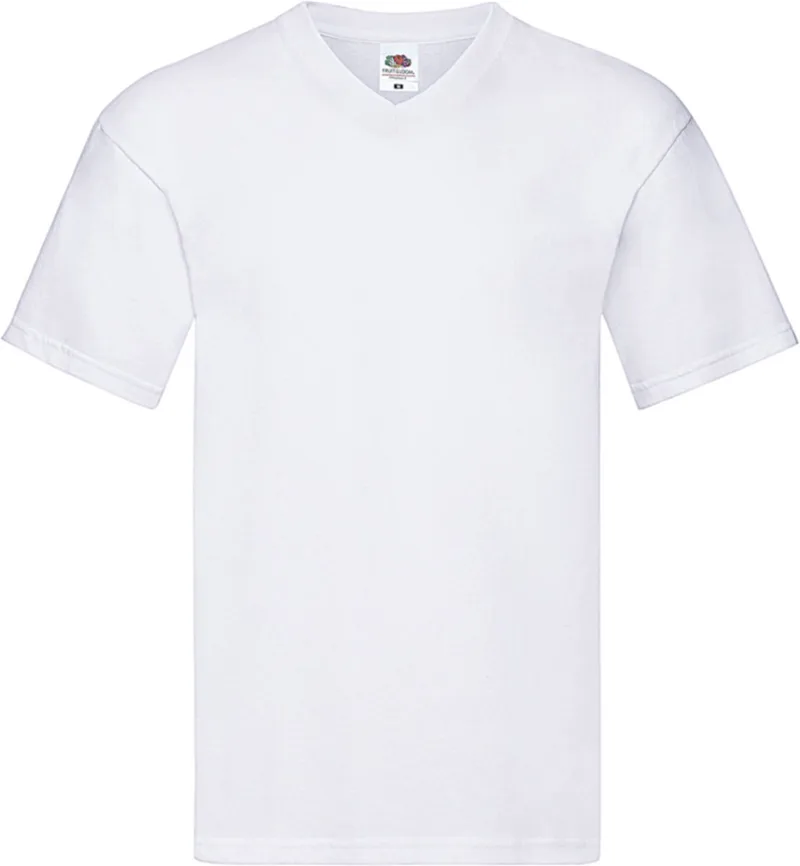 Ανδρικο T Shirt Original V-Neck Fruit of the Loom 61-426-0 White
