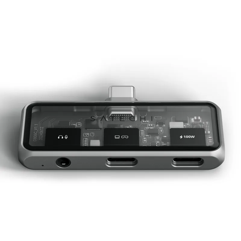 Satechi USB-C PD Mobile XR Hub & 3.5mm Audio space grey