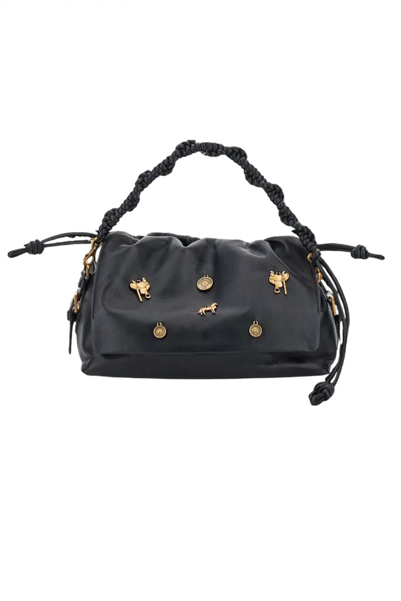 LA MARTINA ΤΣΑΝΤΑ TANGO HANDBAG NAPPA LEATHER WI ΜΑΥΡΟ