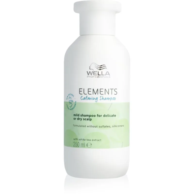 Wella Professionals Elements Calming ενυδατικό και καταπραϋντικό σαμπουάν για ευαίσθητο δέρμα της κεφαλής 250 ml