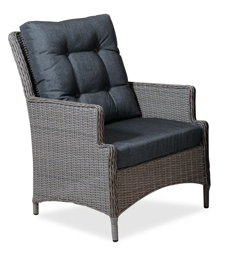 HAMBURG Πολυθρόνα Rattan Με Σκελετό Αλουμινίου 70 x 80 x 95(h)cm