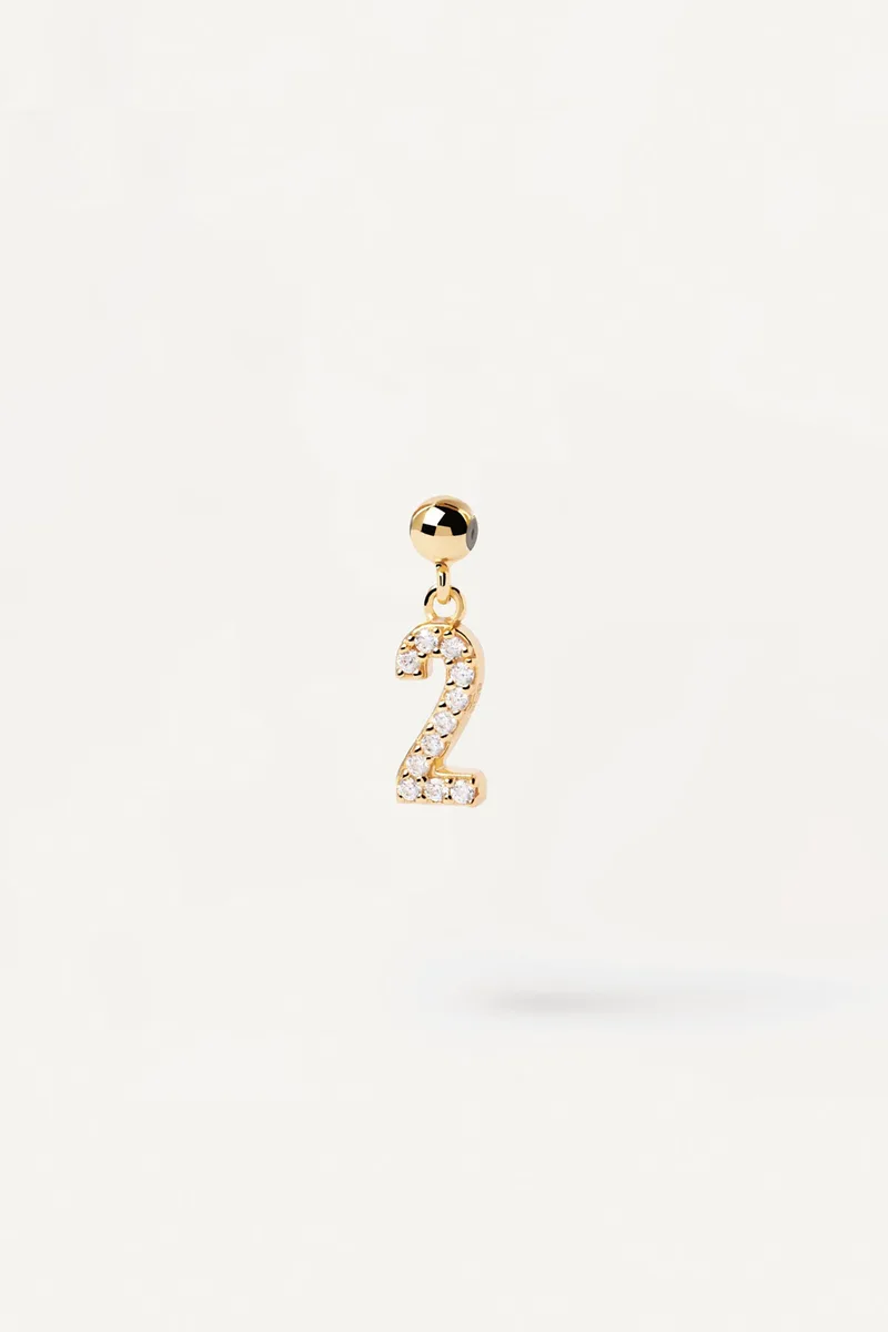 PDPAOLA γυναικείο charm "Number 2" - CH01-008-U