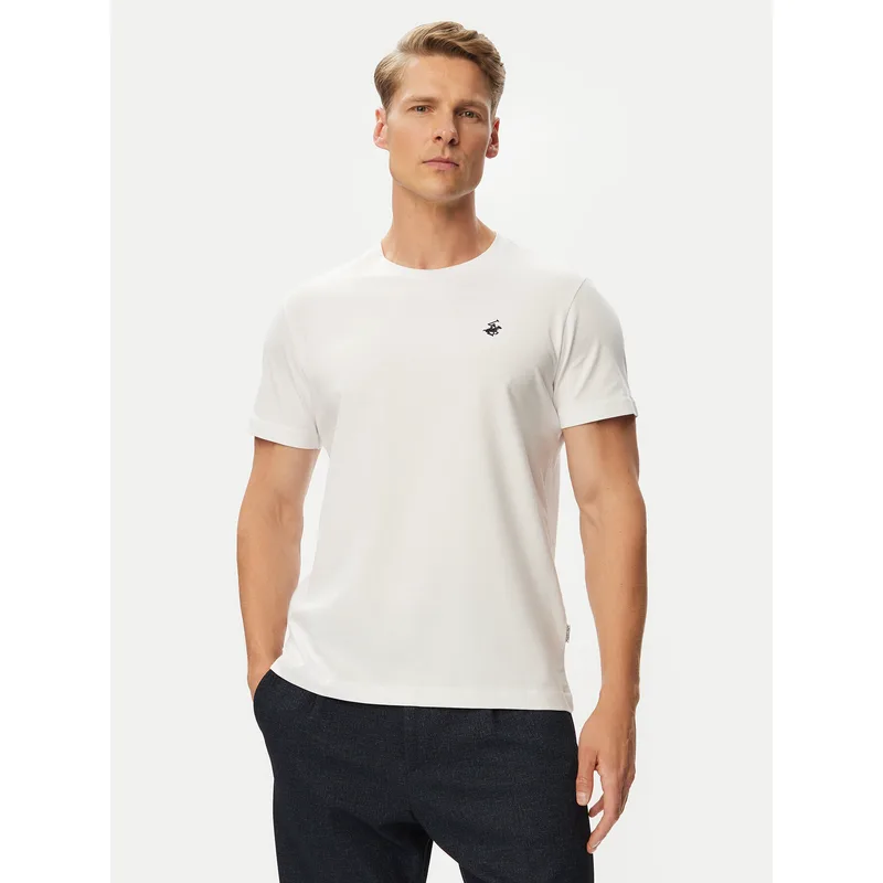 Beverly Hills Polo Club T-Shirt P-SS26M-TS41740 Λευκό Regular Fit