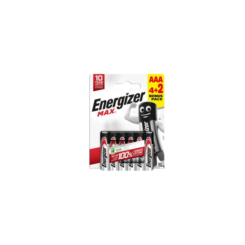 Αλκαλικές μπαταρίες AAA-LR03 MAX F016604 ENERGIZER BP6 4+2