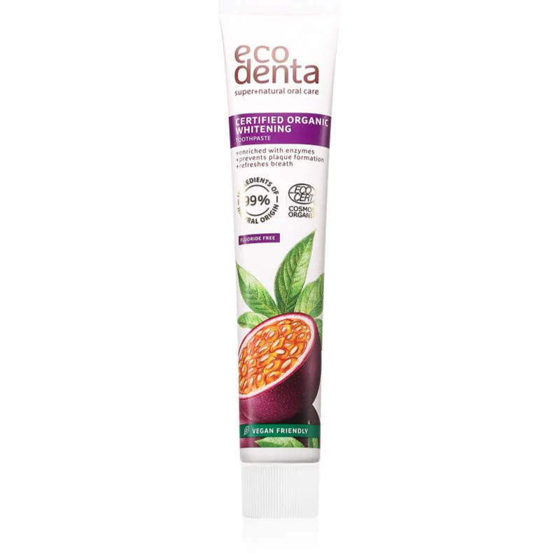 Ecodenta Certified Organic λευκαντική οδοντόκρεμα 75 ml