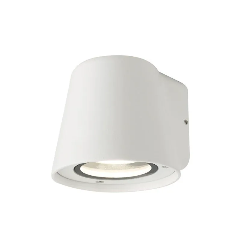 VK Lighting VK/01095/W Επιτοίχιο Σποτ Εξωτερικού Χώρου GU10 σε Λευκό Χρώμα
