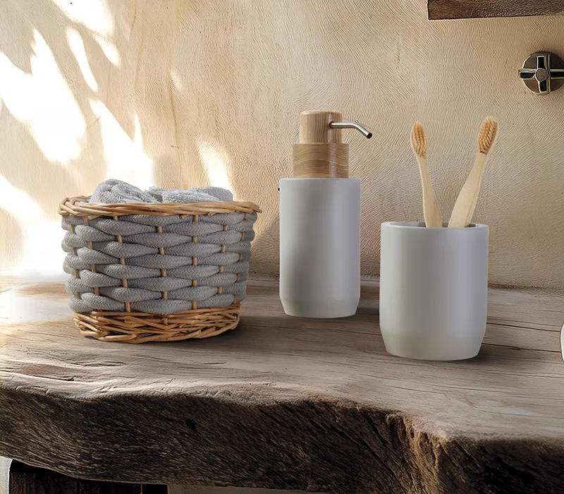 Καλαθάκι Mπάνιου (Σετ) Nef-Nef Homeware Borra Grey