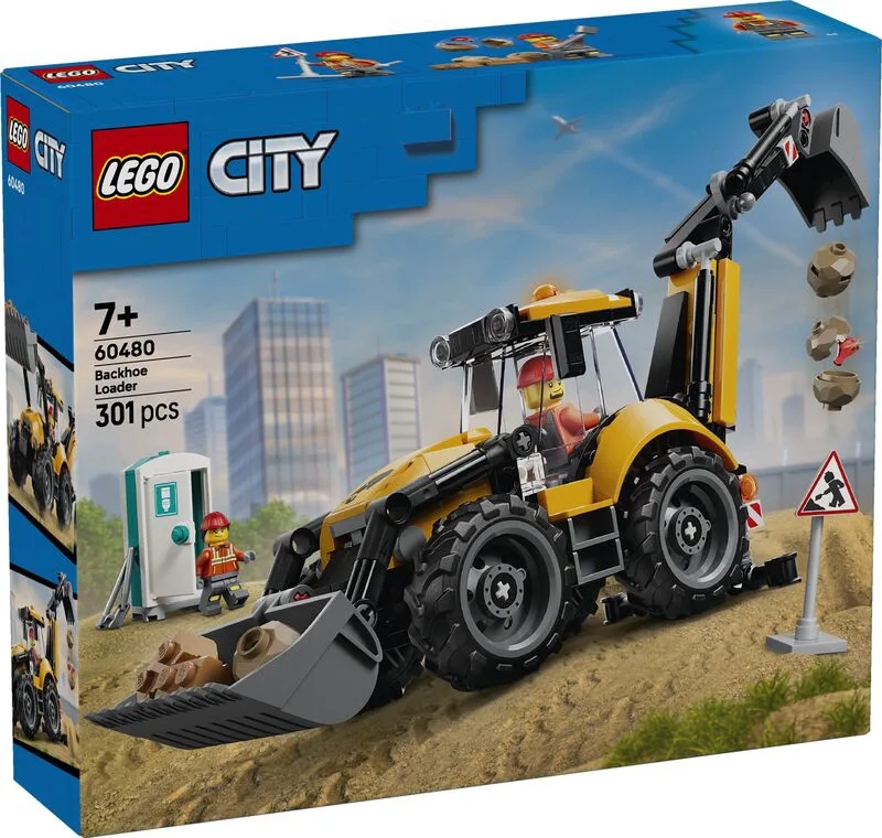 LEGO® City Yellow Backhoe Loader (60480)