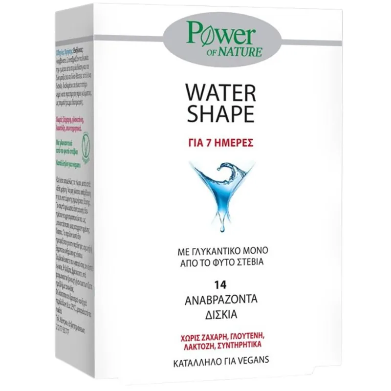 Power Health Water Shape Συμπλήρωμα Διατροφής με Εκχύλισμα Φραγκόσυκου, Βιταμίνες & Μέταλλα που Ενισχύει το Μεταβολισμό & Μειώνει την Κατακράτηση με Γεύση Μάνγκο 14 Effer.tabs