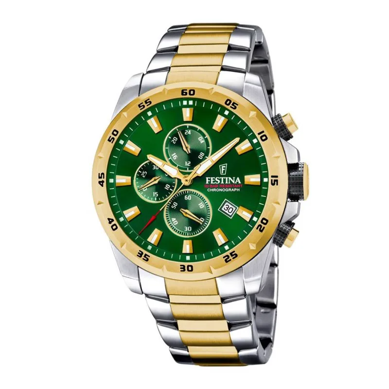 FESTINA Chronograph Two Tone Stainless Steel Bracelet F20562-3